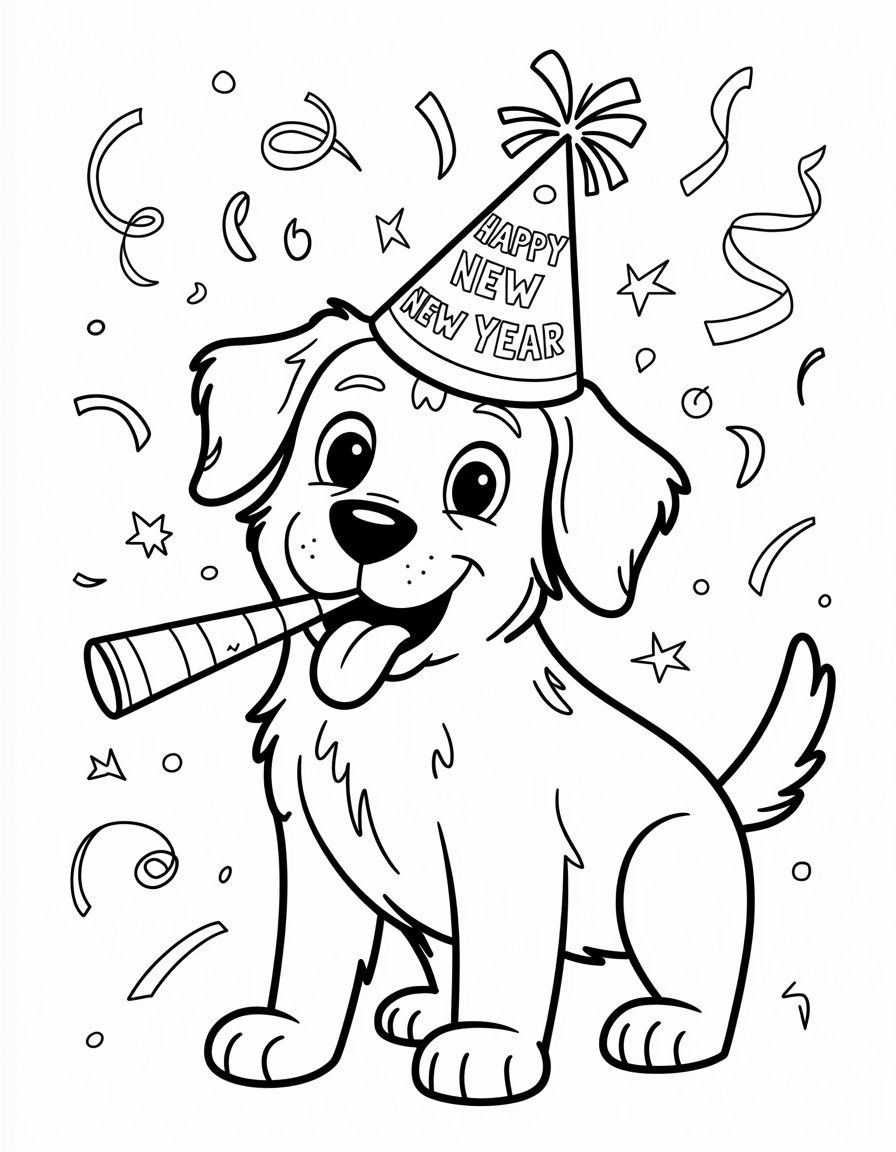 New Year's Eve Dog